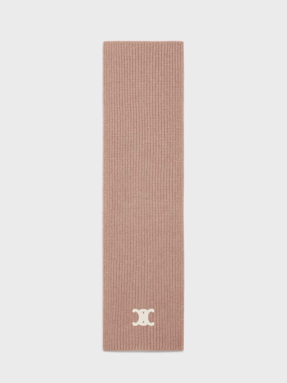 CELINE Triomphe Nutmeg Knit Scarf